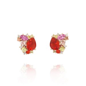 Sunset Gemstone Studs