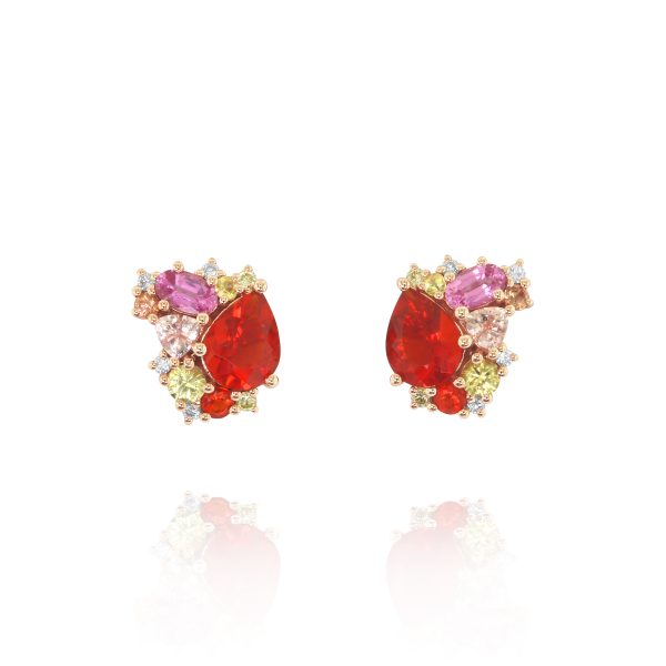 Sunset Gemstone Studs