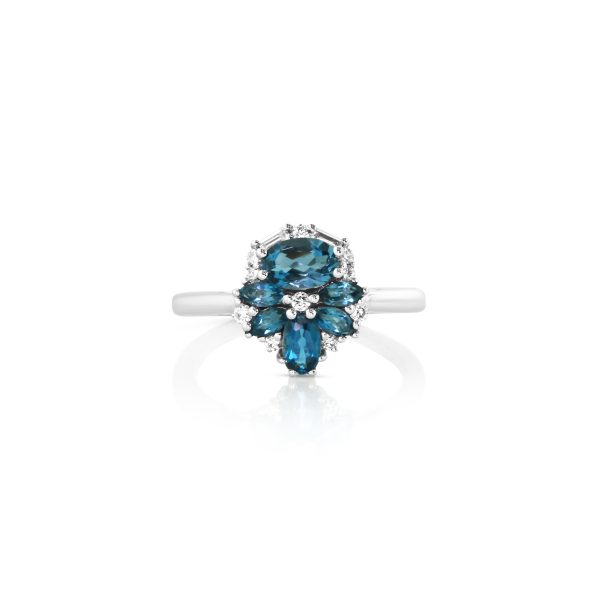 Blue Topaz Cocktail Ring