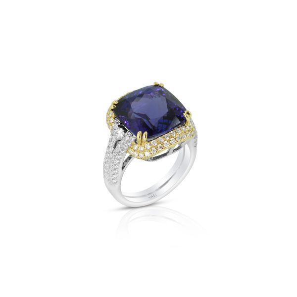 Radiant-Cut Tanzanite Cocktail Ring - Image 3