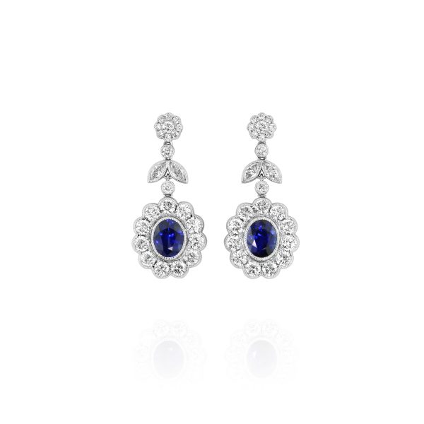 Sapphire Drop Earrings