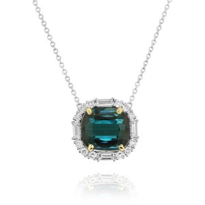 Indicolite Tourmaline Pendant