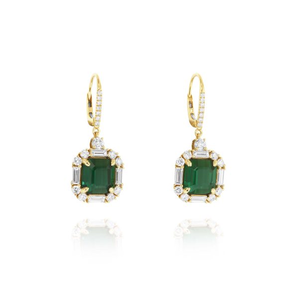 Glow Green Tourmaline Earrings - Image 2