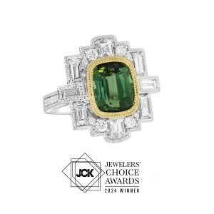 Art Deco Green Tourmaline Ring
