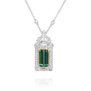 Indicolite Tourmaline Pendant