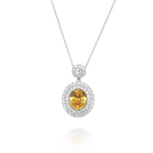 Yellow Sapphire Pendant