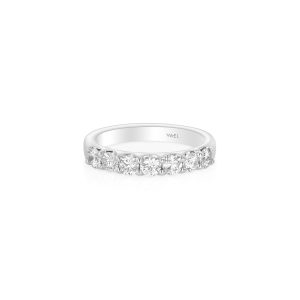 Classic Diamond Band in White Gold