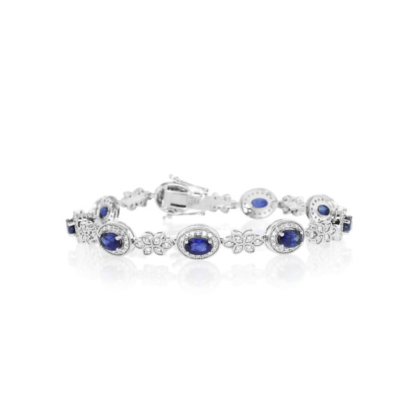 Blue Sapphire Tennis Bracelet