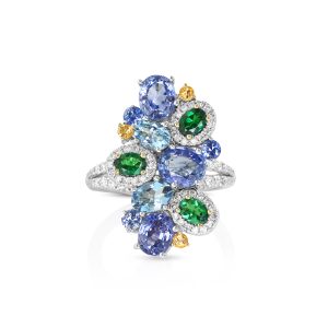 Kaleidoscope Gemstone Cocktail Ring