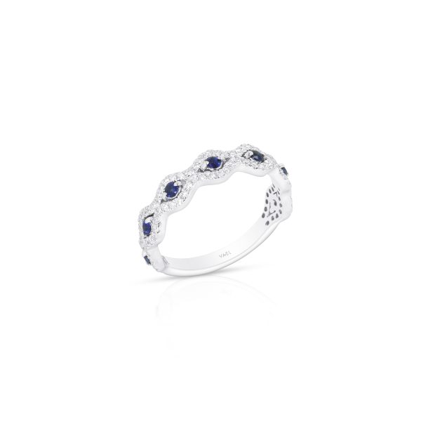 Sapphire & Diamond Stackable Band - Image 2