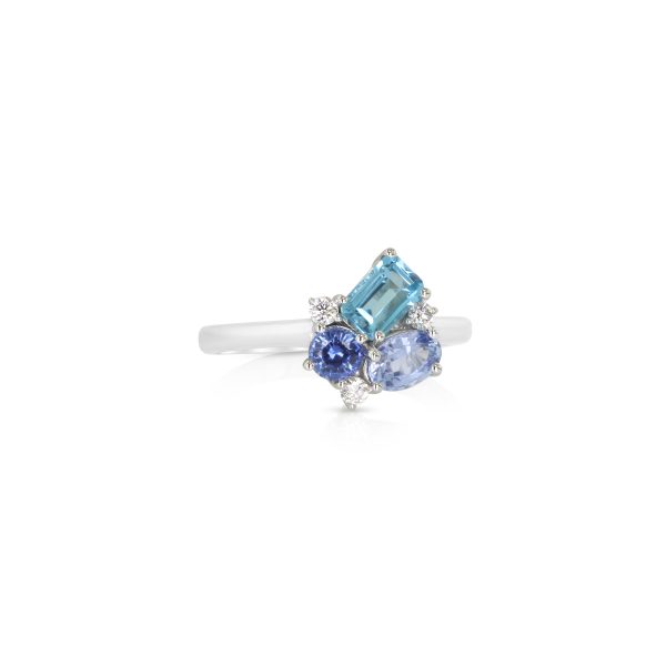 Blue Sapphire & Topaz Ring - Image 2