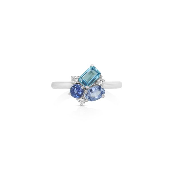 Blue Sapphire & Topaz Ring - Image 3