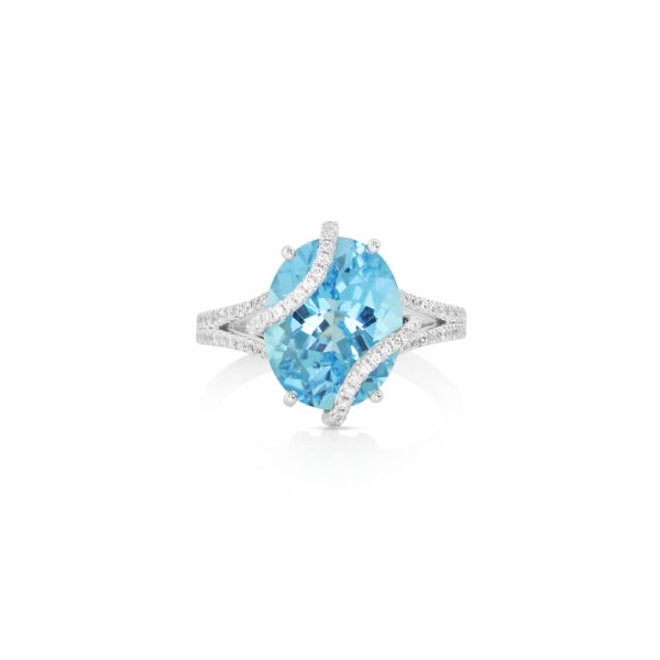 Helix Swiss Blue Topaz Ring