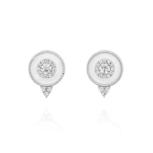 Regalia Round Diamond Stud Earrings