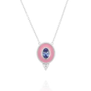 Regalia Small Oval Tanzanite Pendant