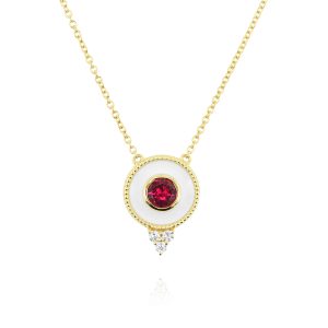 Regalia Small Marquise Rubellite Pendant