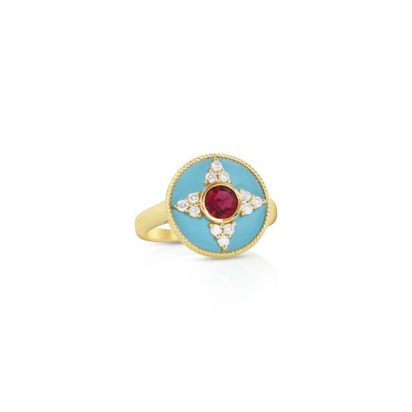 Regalia Round Rubellite Ring - Image 2