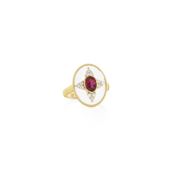 Regalia Oval Rubellite Ring - Image 2
