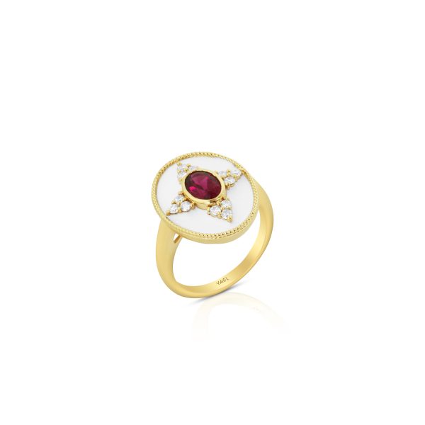 Regalia Oval Rubellite Ring - Image 3