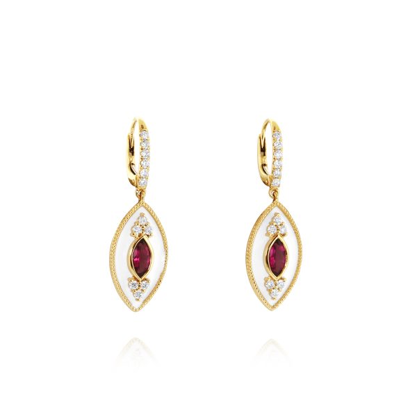 Regalia Marquise Rubellite Earrings