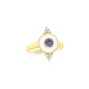 Regalia Small Round Tanzanite Ring