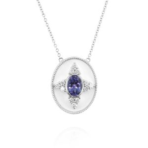 Regalia Oval Tanzanite Pendant