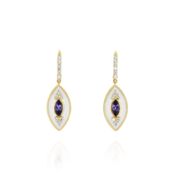 Regalia Marquise Tanzanite Earrings - Image 2