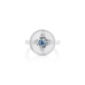 Regalia Round Aquamarine Ring