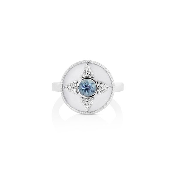 Regalia Round Aquamarine Ring