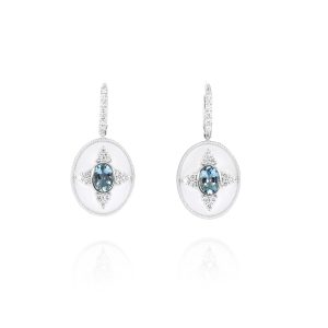 Regalia Oval Aquamarine Earrings
