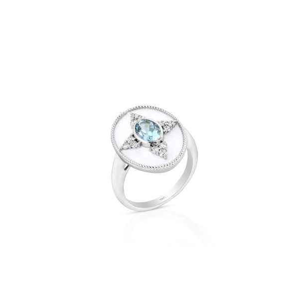 Regalia Oval Aquamarine Ring - Image 2
