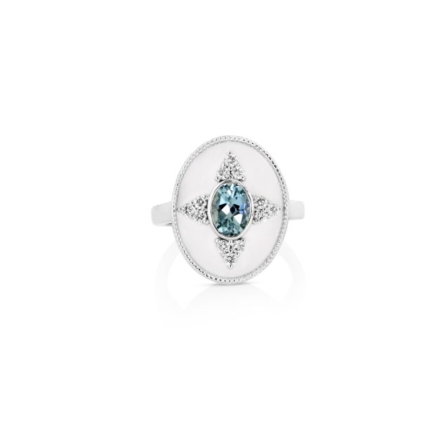 Regalia Oval Aquamarine Ring - Image 3
