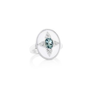 Regalia Oval Aquamarine Ring