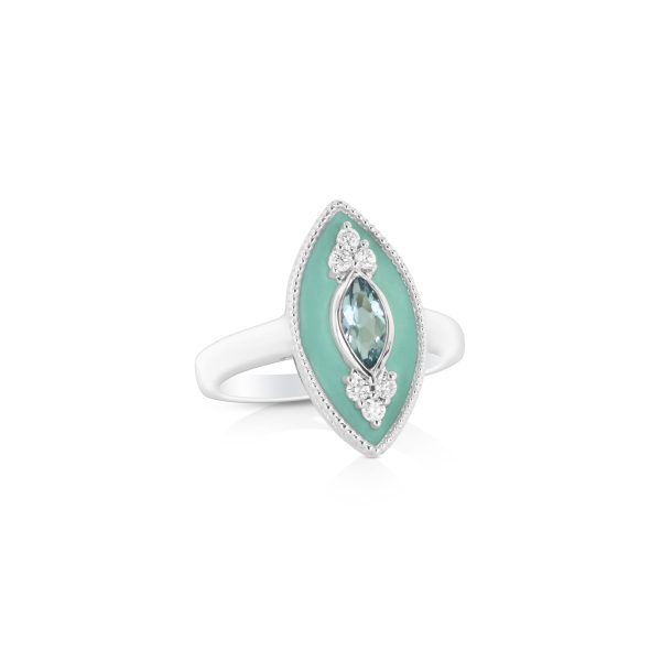 Regalia Marquise Aquamarine Ring - Image 2