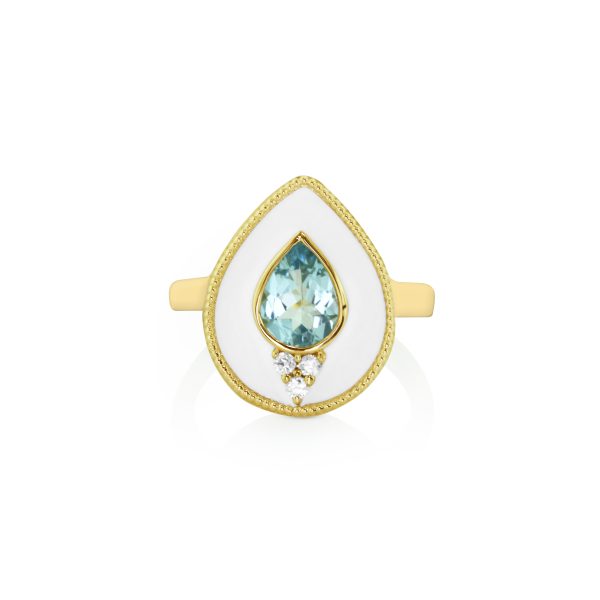 Regalia Pear Aquamarine Ring
