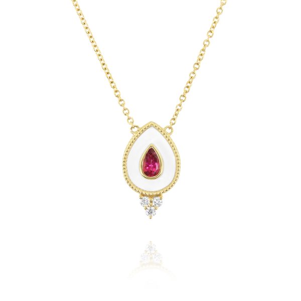Regalia Small Rubellite Pendant