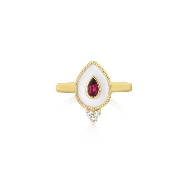 Regalia Small Rubellite Ring - Image 2