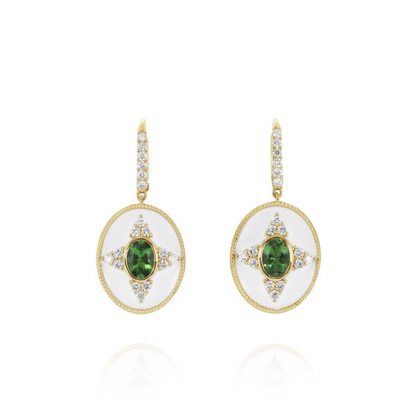 Regalia Ov. Green Tourmaline Earrings - Image 2