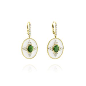 Regalia Ov. Green Tourmaline Earrings