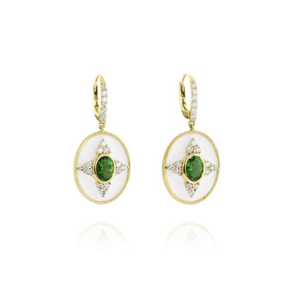 Regalia Ov. Green Tourmaline Earrings