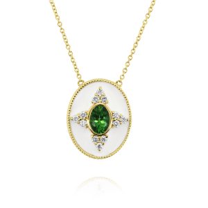 Regalia Ov. Green Tourmaline Pendant