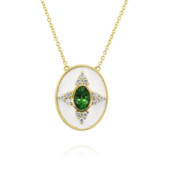 Regalia Ov. Green Tourmaline Pendant