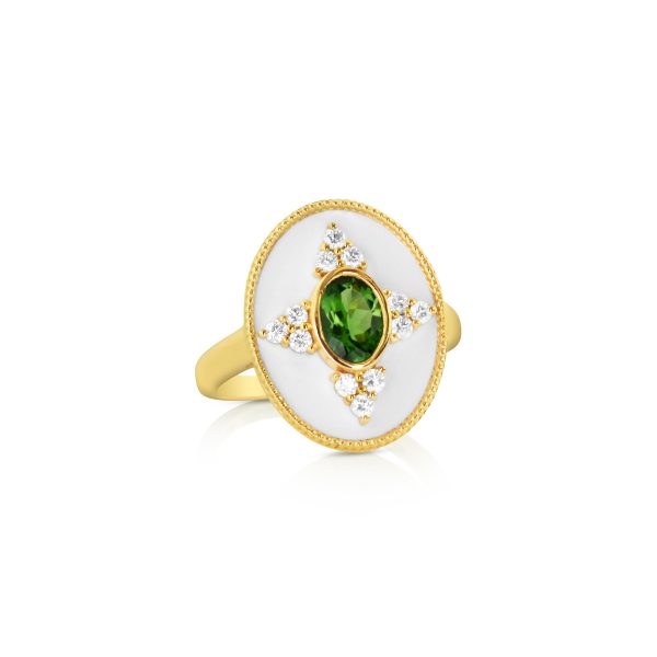 Regalia Oval Green Tourmaline Ring - Image 2