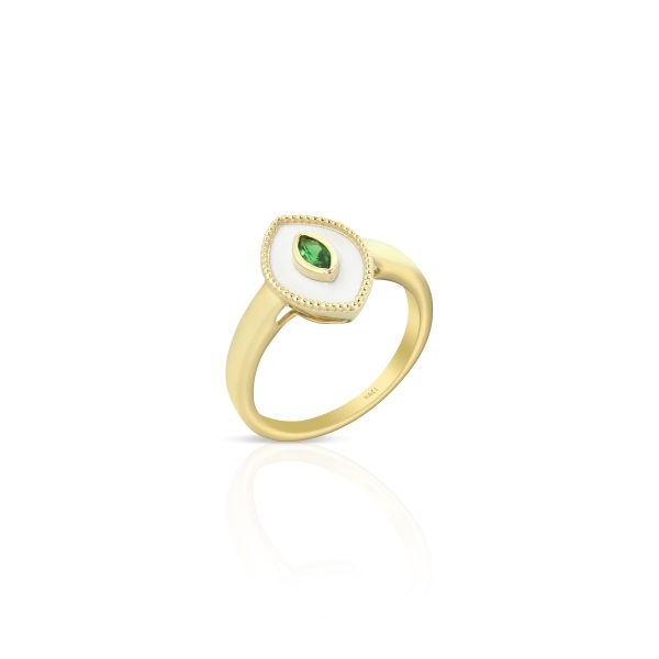 Regalia Small Marquise Green Tourmaline Ring - Image 2