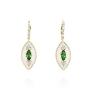 Regalia Marquise Green Tourmaline Earrings