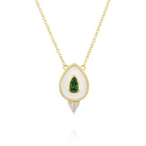 Regalia Small Td. Green Tourmaline Pendant