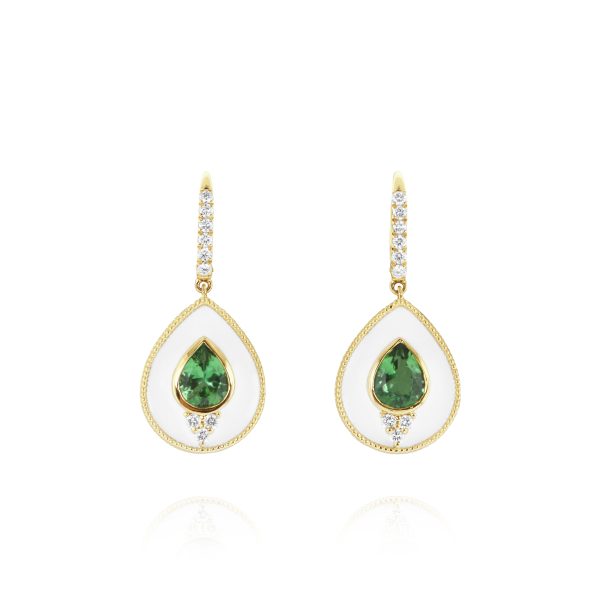 Regalia Td. Green Tourmaline Earrings - Image 2