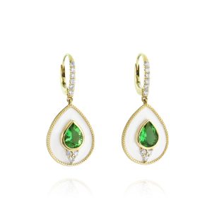 Regalia Td. Green Tourmaline Earrings