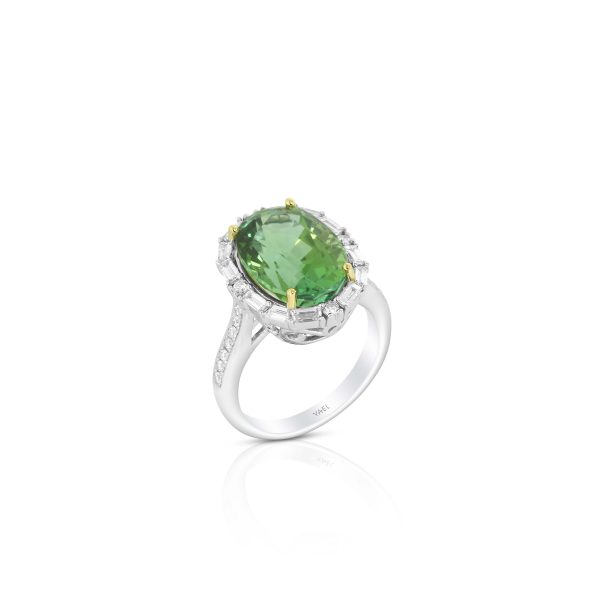 Oval Green Tourmaline Ring - Image 2