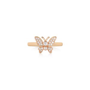 Diamond Butterfly Ring